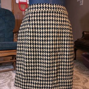 VINTAGE Houndstooth Pensil Skirt
